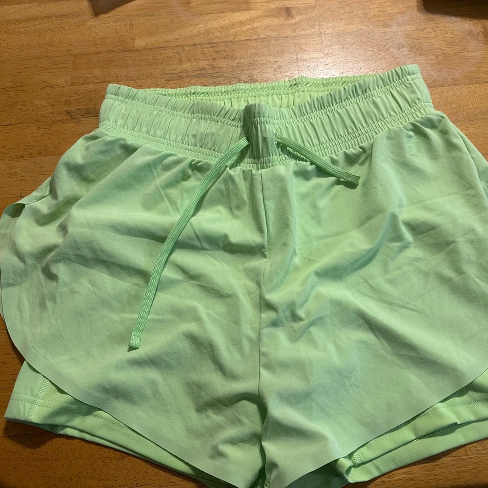 Gymshark Light Green Women's Athletic Shorts
